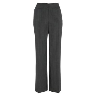 Silver grey pinstripe suit trousers