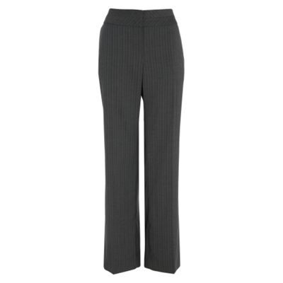 Silver grey pinstripe suit trousers