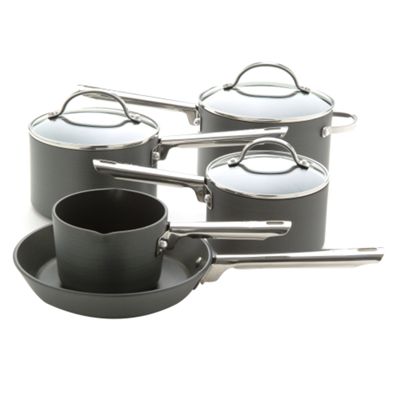 Black analon five piece set