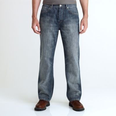 Mid blue grey cast regular fit jeans
