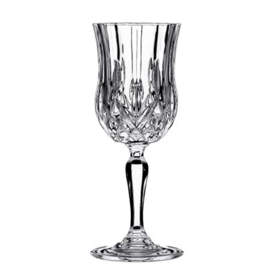 Set of six opera wine glasses