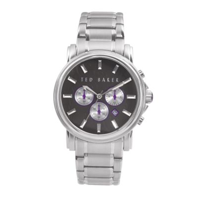 Ted Baker Mens black and purple chronograph watch