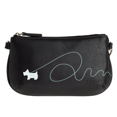 Radley Black 'Walking the Dog' wristlet bag