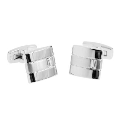 J by Jasper Conran Grey mixed finish cufflinks