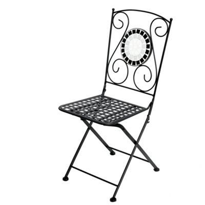 Pair of mosaic opal chairs