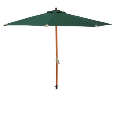 Green hardwood crank 270cm parasol