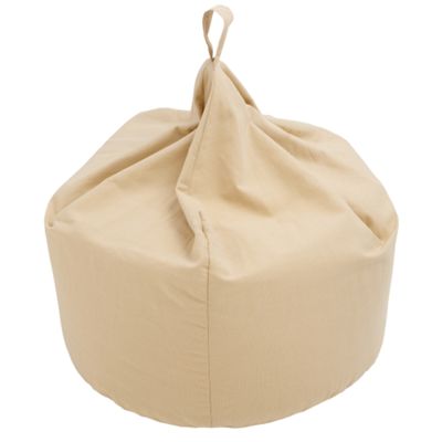 Debenhams Cream brushed cotton bean bag