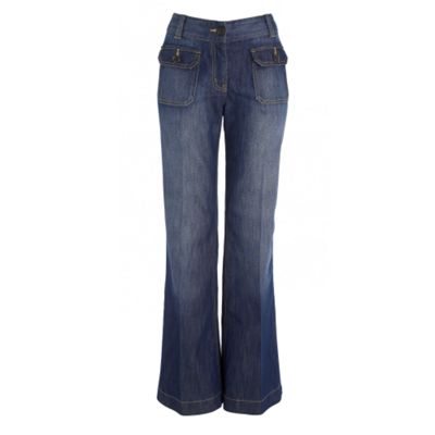 Indigo slim bootcut jeans