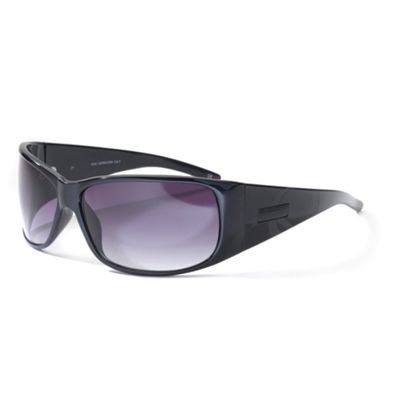 Black laser arm detail sunglasses
