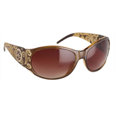 Brown tinted bug eye sunglasses