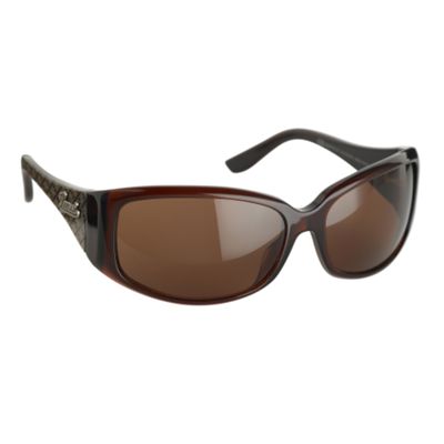 Brown brand logo frame sunglasses