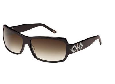 Brown diamante arm sunglasses