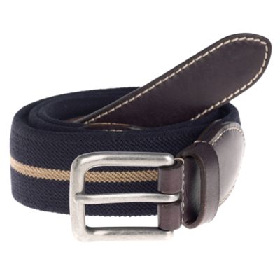 Blue Elastic Stripe Belt