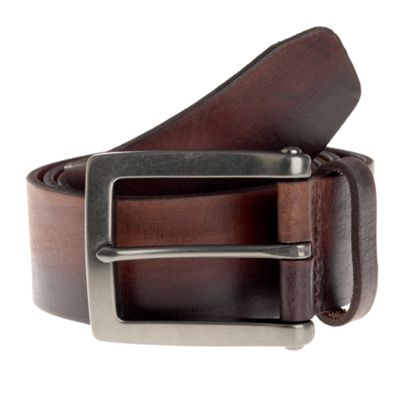 Brown Two Tone duran Leather Belt