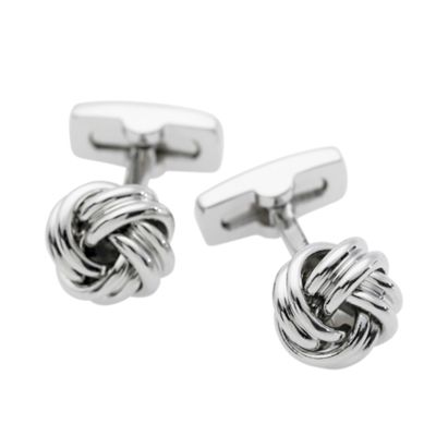 Grey knot cufflinks