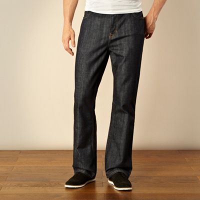 Dark blue Fairtrade cotton indigo rinse wash regular fit jeans