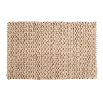 Natural bobble bath mat