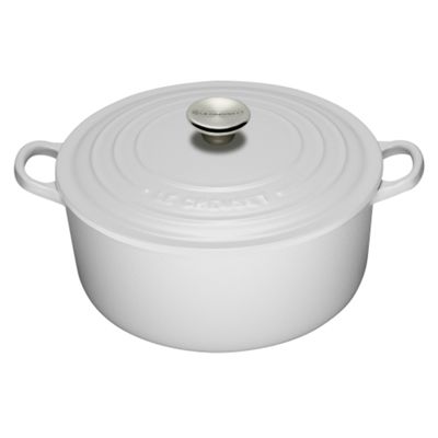 Pure white large casserole dish