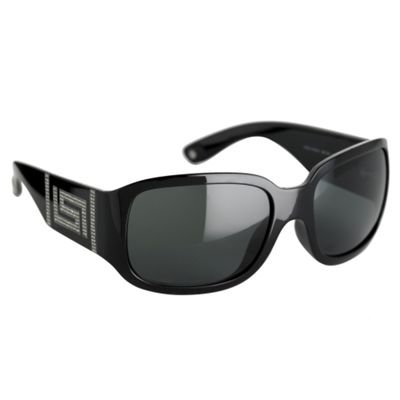 Black diamante arm detail sunglasses