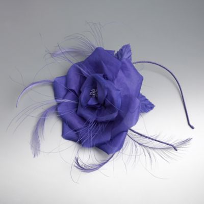 Purple corsage hair band