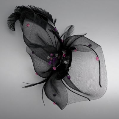 Black gem detail fascinator