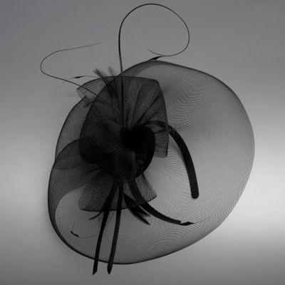 Black veil detail fascinator
