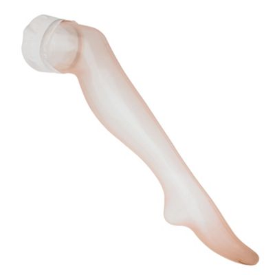 Natural sheer satin smooth top hold ups                                                                                         