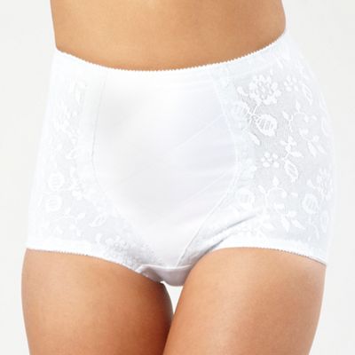 White high waisted panty girdle