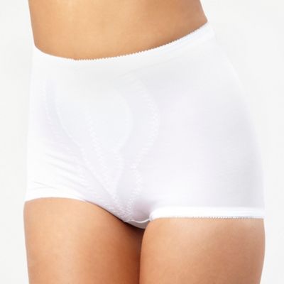 White tummy support panty girdle