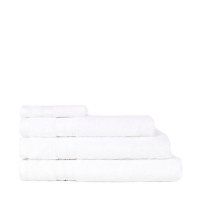 White Egyptian cotton towels                                                                                                    