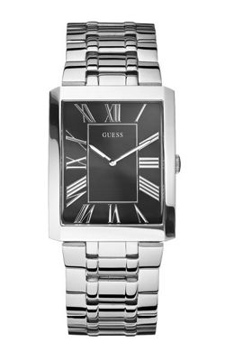 Mens silver slim watch