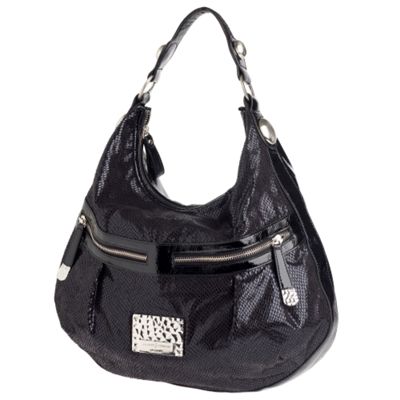 Jasper Conran Black 'Maggie' slouchy shoulder bag