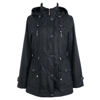 Maine New England Navy shower proof parka jacket