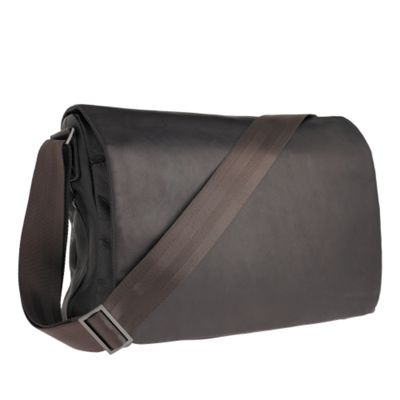 Brown leather despatch bag