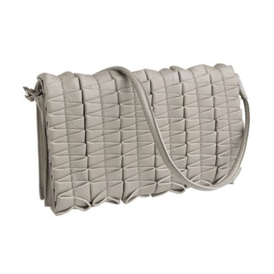 Rocha.John Rocha Grey 'Golft' pleated clutch bag