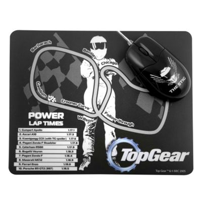 Black mouse mat and mouse