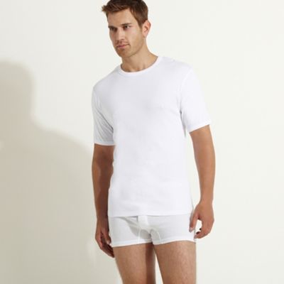 Pack of three white crew neck t-shirts