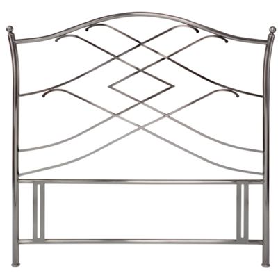 Antique nickel eval headboard