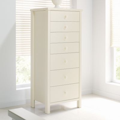 Debenhams Ivory wood atlantis seven drawer chest