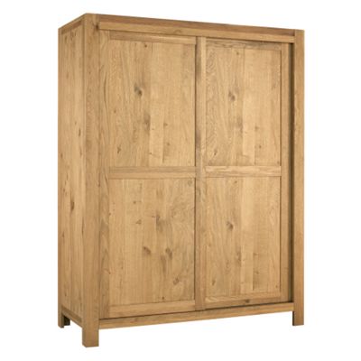 Oak lyon large sliding door wardrobe