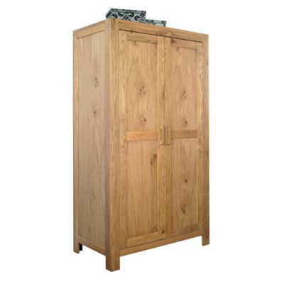 Debenhams Oak lyon double hanging wardrobe