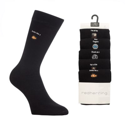 Pack Of Five drinking Phrases Socks