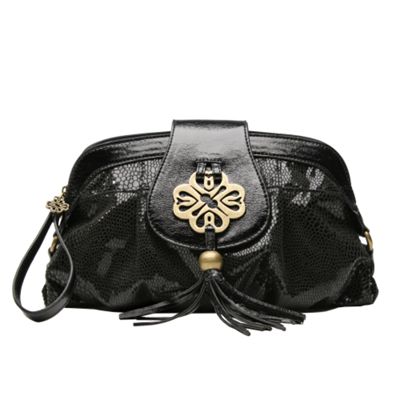 Black 'Orion' clutch bag