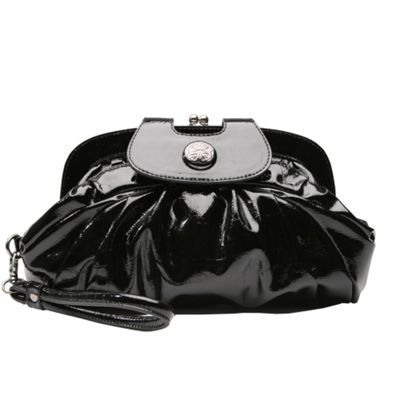 Black 'Ophelia' clutch bag