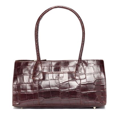 Osprey Chocolate 'Helsinki' croc shoulder bag