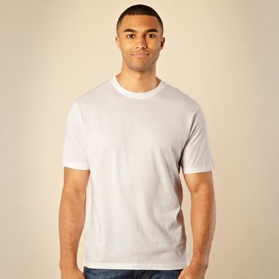 Maine New England Big and tall white crew neck t-shirt