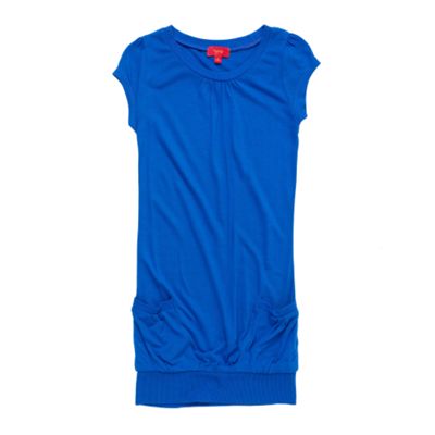 Bright blue pocket dress