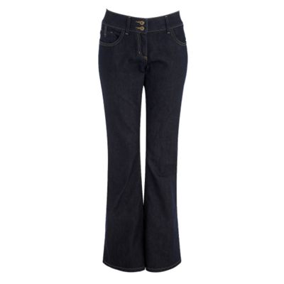 Dark blue boot cut jeans