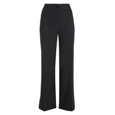 Petite grey pin stripe suit trousers