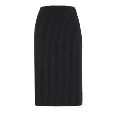 Collection Black washed pin stripe skirt